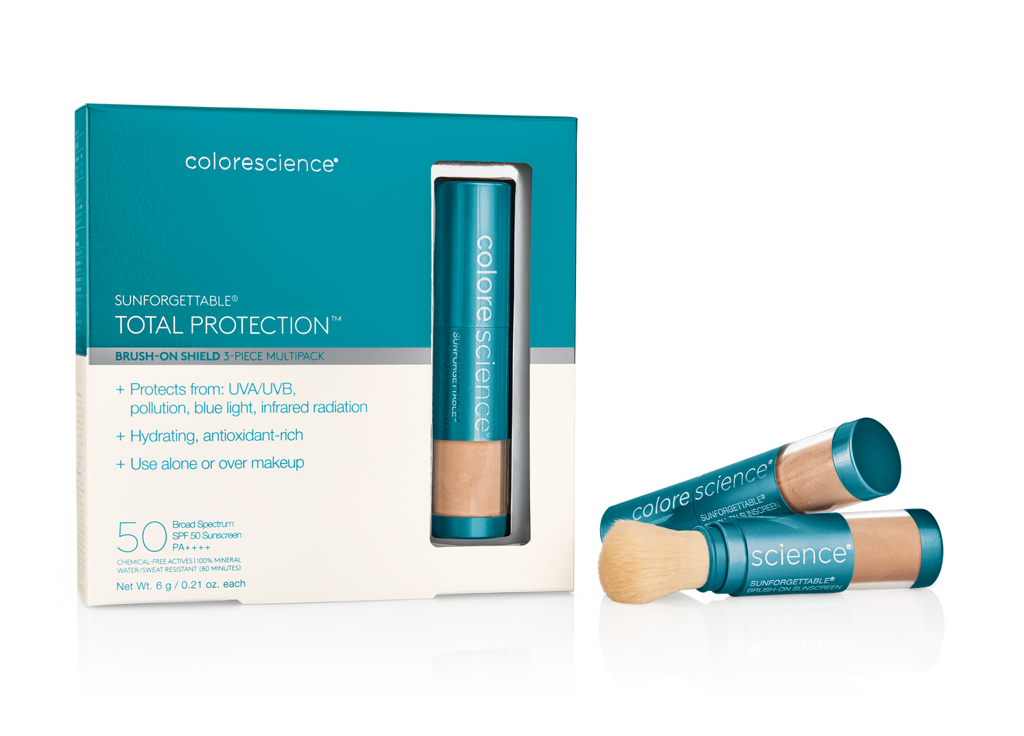 Colorescience | Sunforgettable Total Protection Brush-On Shield SPF 50 Multipack